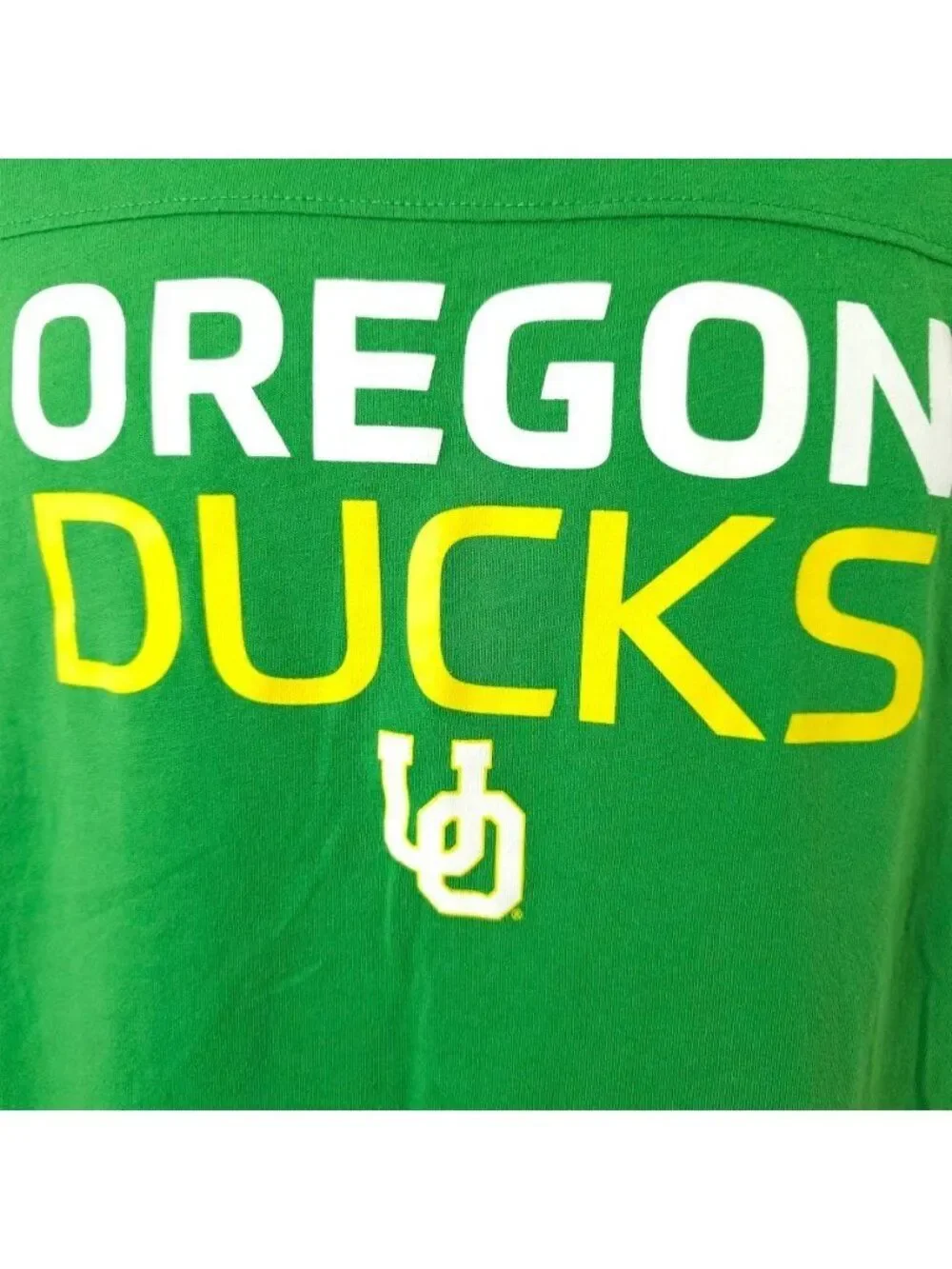 Oregon Ducks T Shirt Womens Size Medium Green NCAA University
